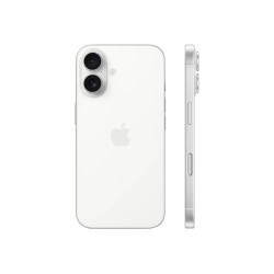 Apple iPhone 16 | White | 6.1 " | Super Retina XDR | 2556 x 1179 pixels | A18 | Internal RAM 8 GB | 256 GB | Dual SIM | 4G | Mai