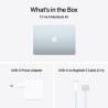 Apple MacBook | Air | Sky Blue | 13 " | IPS | 2560 x 1664 pixels | Apple M4 | 16 GB | Solid-state drive capacity 256 GB | Apple 