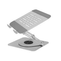 Raidsonic Laptop stands IB-NH300-R | Ergonomic positioning, Rotatable design | 17 " | Silver
