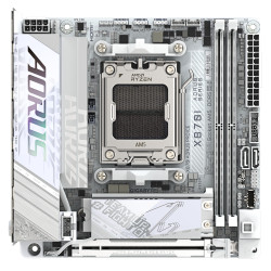 Gigabyte X870I AORUS PRO ICE | Processor family AMD | Processor socket AM5 | DDR5 SDRAM | Supported hard disk drive interfaces M