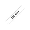 Brother | TZe-S121 Strong Adhesive Laminated Tape | Black on Clear | TZe | 8 m | 9 cm