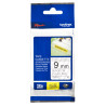 Brother | TZe-S121 Strong Adhesive Laminated Tape | Black on Clear | TZe | 8 m | 9 cm