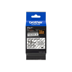 Brother | TZe-S131 Strong Adhesive Laminated Tape | Black on Clear | TZe | 8 m | 1.2 cm