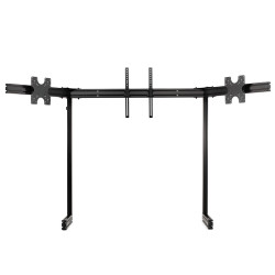 Next Level Racing Floor stand | ELITE Free Standing Triple Monitor Stand | Fully adjustable and customizable | 21-43 " | Black