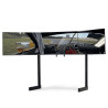 Next Level Racing Floor stand | ELITE Free Standing Triple Monitor Stand | Fully adjustable and customizable | 21-43 " | Black
