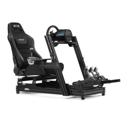 Next Level Racing | Premium PU Leather | Reclining Seat | ERS3 Elite PU Leather & Suede Edition | Black