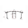 Next Level Racing | Floor stand | Free Standing Triple Monitor stand | 3 x 32- 65 " | Maximum weight (capacity) 70 kg | Black