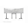 Next Level Racing | Floor stand | Free Standing Triple Monitor stand | 3 x 32- 65 " | Maximum weight (capacity) 70 kg | Black