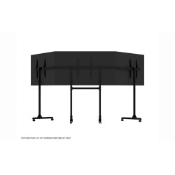 Next Level Racing | Floor stand | Free Standing Triple Monitor stand | 3 x 32- 65 " | Maximum weight (capacity) 70 kg | Black