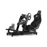 Next Level Racing | Aluminum | Racing Simulator Cockpit | GTElite Front and Side Mount Edition | Black