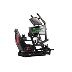 Next Level Racing | Aluminum | Racing Simulator Cockpit | GTElite Front and Side Mount Edition | Black