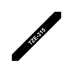 Brother | TZe-315 Laminated tape | White on Black | TZe | 8 m | 0.6 cm