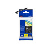 Brother | TZe-325 Laminated Tape | White on Black | TZe | 8 m | 9 cm