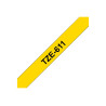 Brother | TZe-611 Laminated Tape | Black on Yellow | TZe | 8 m | 6 cm