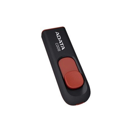 ADATA | C008 | 64 GB | USB 2.0 | Black/Red
