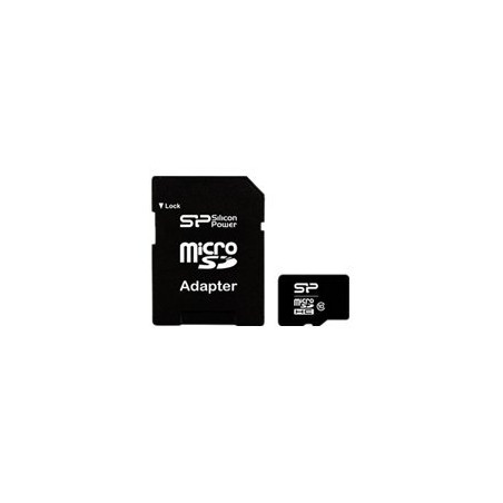 Silicon Power | 16 GB | MicroSDHC | Flash memory class 10 | SD adapter