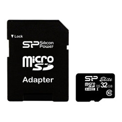 Silicon Power | Elite UHS-I | 32 GB | MicroSDHC | Flash memory class 10 | SD adapter