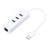 TP-LINK | USB 3.0 3-Port Hub & Gigabit Ethernet Adapter 2 in 1 USB Adapter | UE330