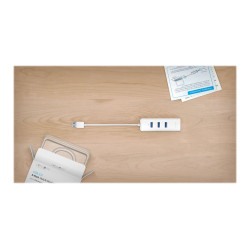 TP-LINK | USB 3.0 3-Port Hub & Gigabit Ethernet Adapter 2 in 1 USB Adapter | UE330
