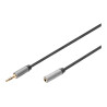 Digitus | AUX Audio Cable Stereo 3.5mm Male to Female Aluminum Housing | DB-510210-018-S