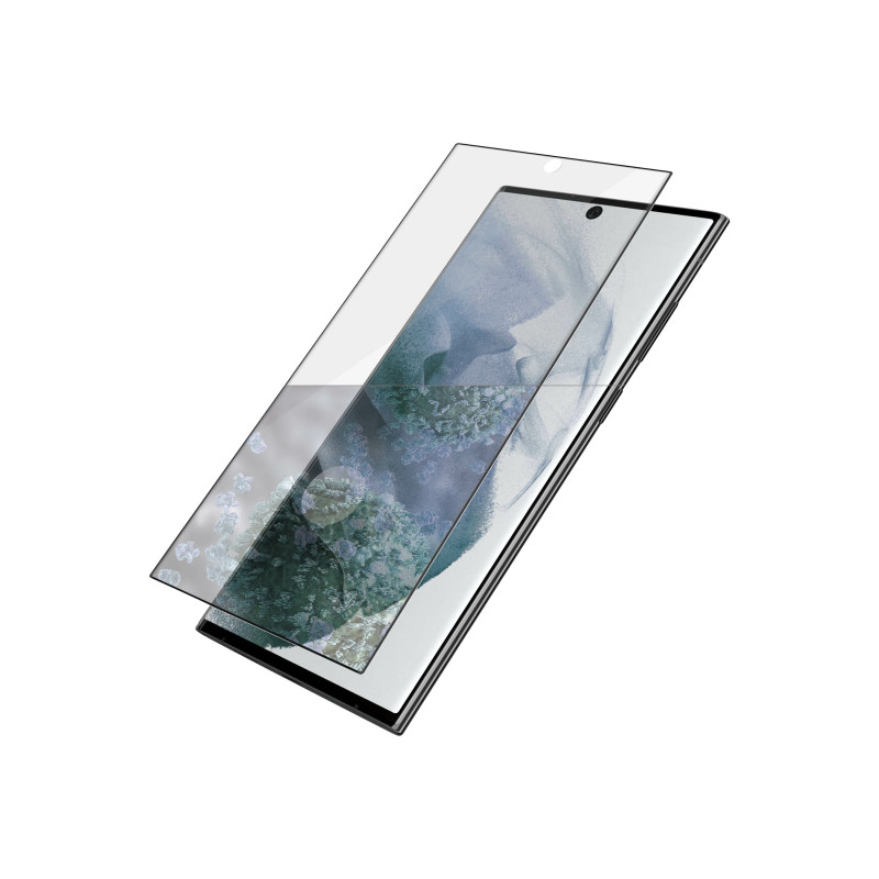PanzerGlass | Samsung | Galaxy S22 Ultra | Tempered glass | Black | Case friendly. Compatible with ultrasonic fingerprint sensor