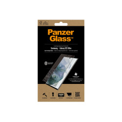 PanzerGlass | Samsung | Galaxy S22 Ultra | Tempered glass | Black | Case friendly. Compatible with ultrasonic fingerprint sensor