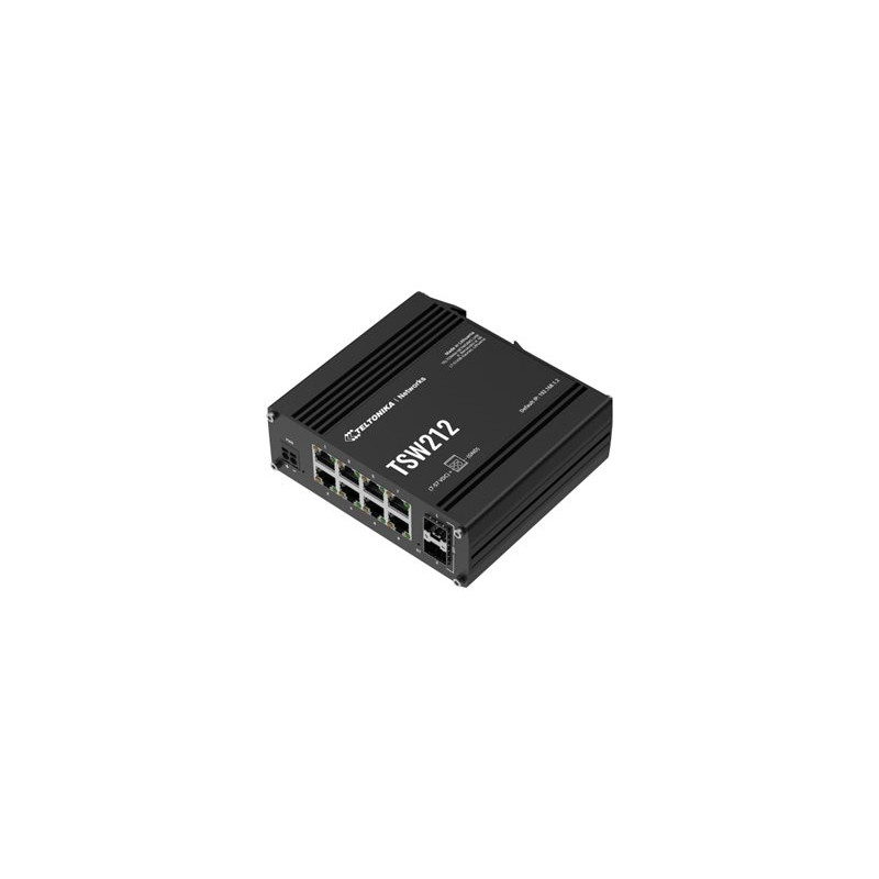 Teltonika Switch, 8 ports | TSW212 | L2 managed | Wall-mountable | SFP ports quantity 2