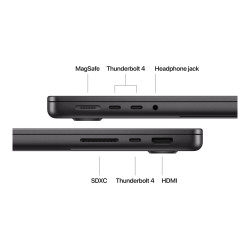 Apple MacBook | Pro | Space Black | 14 " | 3024 x 1964 pixels | Apple M4 | 24 GB | Solid-state drive capacity 1000 GB | Apple M4