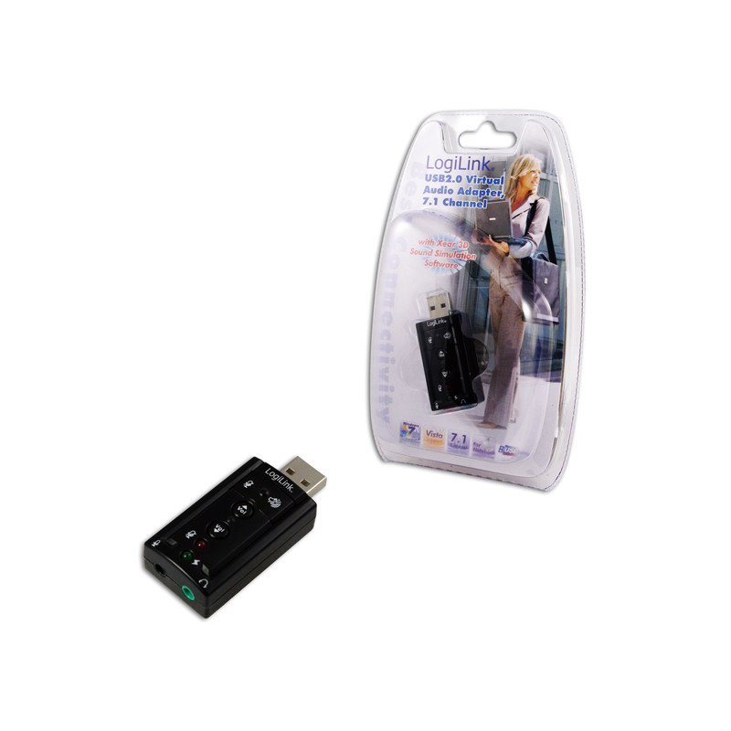 Logilink | USB Audio adapter, 7.1 sound effect