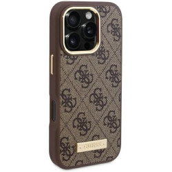 GUESS | GUHMP16LU4GPRW | Case | iPhone 16 Pro | Apple | Thermoplastic/Polyurethane | Brown