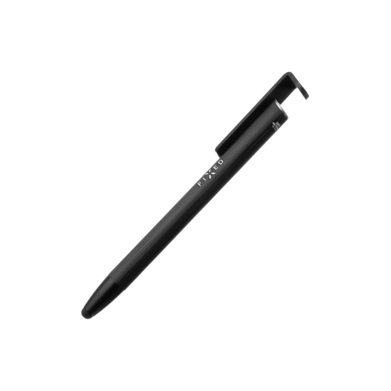Fixed | Pen With Stylus and Stand | 3 in 1 | Pencil | Stylus for capacitive displays Stand for phones and tablets | Black