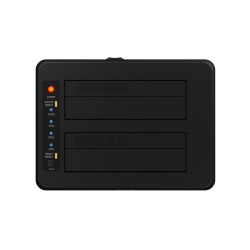 Raidsonic | Icy Box | IB-1232CL-U3 Dockingstation, 2x SATA 2.5" and/or 3.5" to 1x USB 3.2 Gen 1 Host + UASP