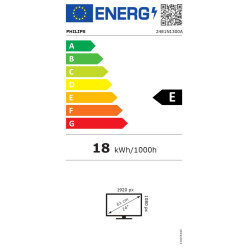 Philips 24E1N1300A/00 | 24 " | IPS | 16:9 | 100 Hz | 4 ms | 1920 x 1080 pixels | 250 cd/m | HDMI ports quantity 1