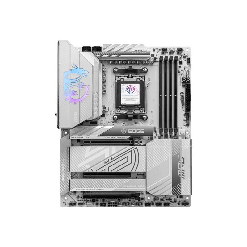 MSI MPG X870E EDGE TI WIFI | Processor family AMD | Processor socket AM5 | DDR5 | Supported hard disk drive interfaces SATA, M.2