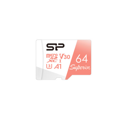 Silicon Power Superior | 64 GB | microSDXC | Flash memory class 10