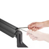 Neomounts Desk Mount | DS70PLUS-450BL1 Monitor Arm | Adjustable Height, Rotate, Tilt, Swivel | 17-49 " | Maximum weight (capacit