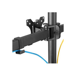 Neomounts Desk Mount | FPMA-D550D3BLACK Monitor Arm | Adjustable Height, Rotate, Tilt, Swivel | 10-27 " | Maximum weight (capaci