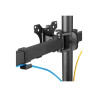 Neomounts Desk Mount | FPMA-D550D3BLACK Monitor Arm | Adjustable Height, Rotate, Tilt, Swivel | 10-27 " | Maximum weight (capaci