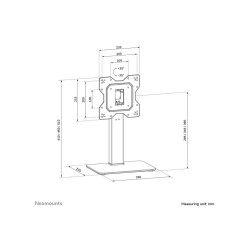 Neomounts Desk Mount | DS45-430BL12 TV stand | Adjustable Height, Swivel | 23-43 " | Maximum weight (capacity) 40 kg | Black