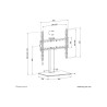 Neomounts Desk Mount | DS45-430BL14 TV stand | Adjustable Height, Swivel | 32-55 " | Maximum weight (capacity) 40 kg | Black