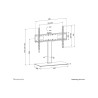 Neomounts Desk Mount | DS45-430BL16 TV stand | Adjustable Height, Swivel | 37-70 " | Maximum weight (capacity) 40 kg | Black