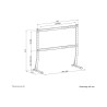 Neomounts Desk Mount | DS45-430BL18 TV stand | Adjustable Height | 45-90 " | Maximum weight (capacity) 60 kg | Black