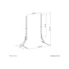 Neomounts Desk Mount | DS45-430BL18 TV stand | Adjustable Height | 45-90 " | Maximum weight (capacity) 60 kg | Black