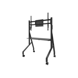 Neomounts Floor stand | FL50-525BL1 TV trolley | Adjustable Height | 55-86 " | Maximum weight (capacity) 76 kg | Black