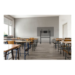 Neomounts Floor stand | FL50-525BL1 TV trolley | Adjustable Height | 55-86 " | Maximum weight (capacity) 76 kg | Black