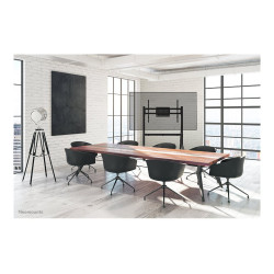 Neomounts Floor stand | FL50-525BL1 TV trolley | Adjustable Height | 55-86 " | Maximum weight (capacity) 76 kg | Black