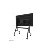 Neomounts Floor stand | FL50-575BL1 TV trolley | Adjustable Height | 65-110 " | Maximum weight (capacity) 125 kg | Black
