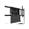 Neomounts Floor stand | FL50-575BL1 TV trolley | Adjustable Height | 65-110 " | Maximum weight (capacity) 125 kg | Black