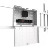 Neomounts Floor stand | FL50-575WH1 TV trolley | Adjustable Height | 65-110 " | Maximum weight (capacity) 125 kg | White