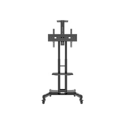 Neomounts Floor stand | NM-M1700BLACK TV trolley | Adjustable Height | 32-75 " | Maximum weight (capacity) 50 kg | Black